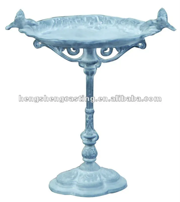 Античная чугунная кормушка для птиц/ванна для птиц