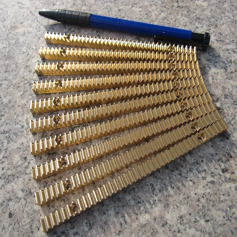 
High precision custom brass rack and pinion gears from Wenling Junhong Gear Rack Factory 