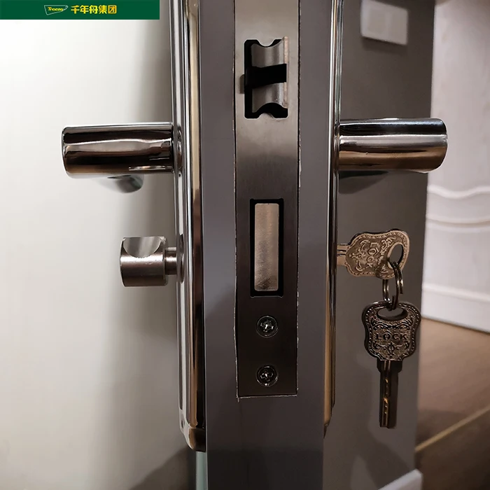 New European Design High Quality Indoor Mixed Oil Bedroom Front Entrance Interior MDF Wooden Firerated Door 2100*900mm