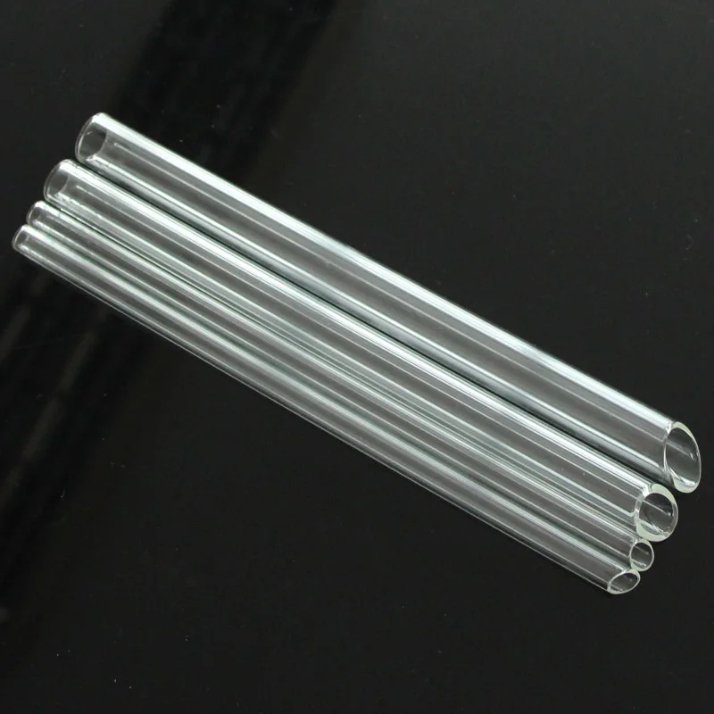 Трубочки для напитков из боросиликатного стекла с прямым дном для молочного чая Boba