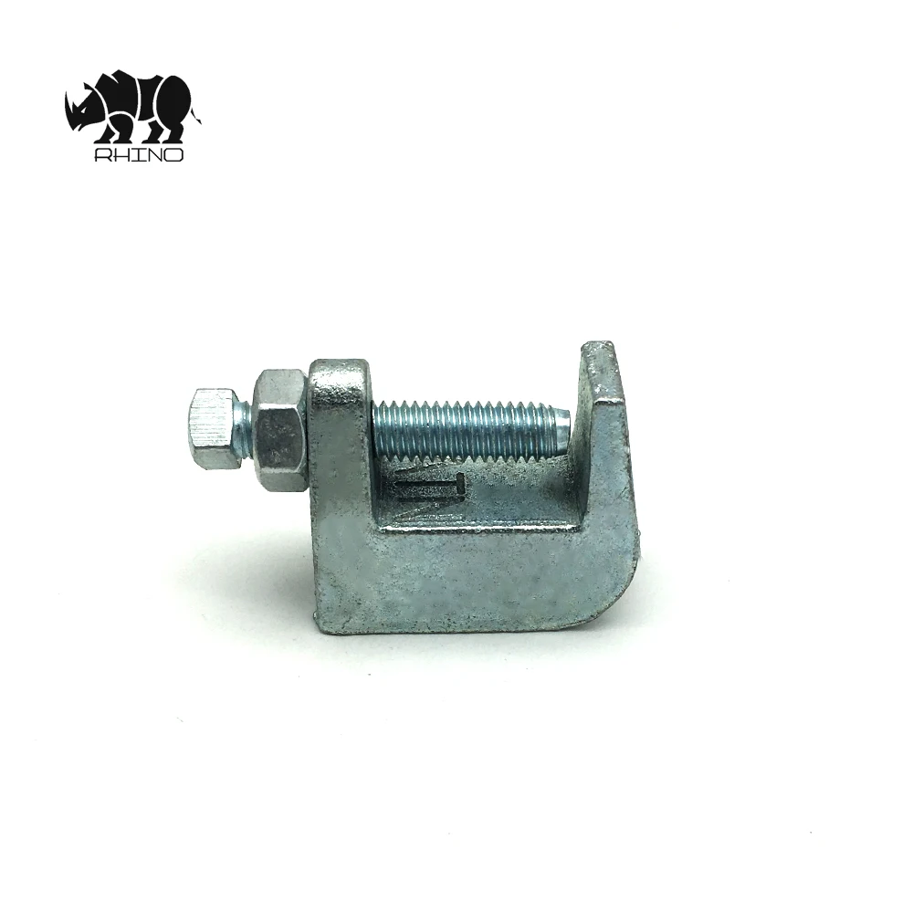 Electro-Galvanized Steel C-Type  Wide Mouth Universal Reversible Malleable Cast Iron EZ-Riser Beam Clamp for Heavy Vertical Load