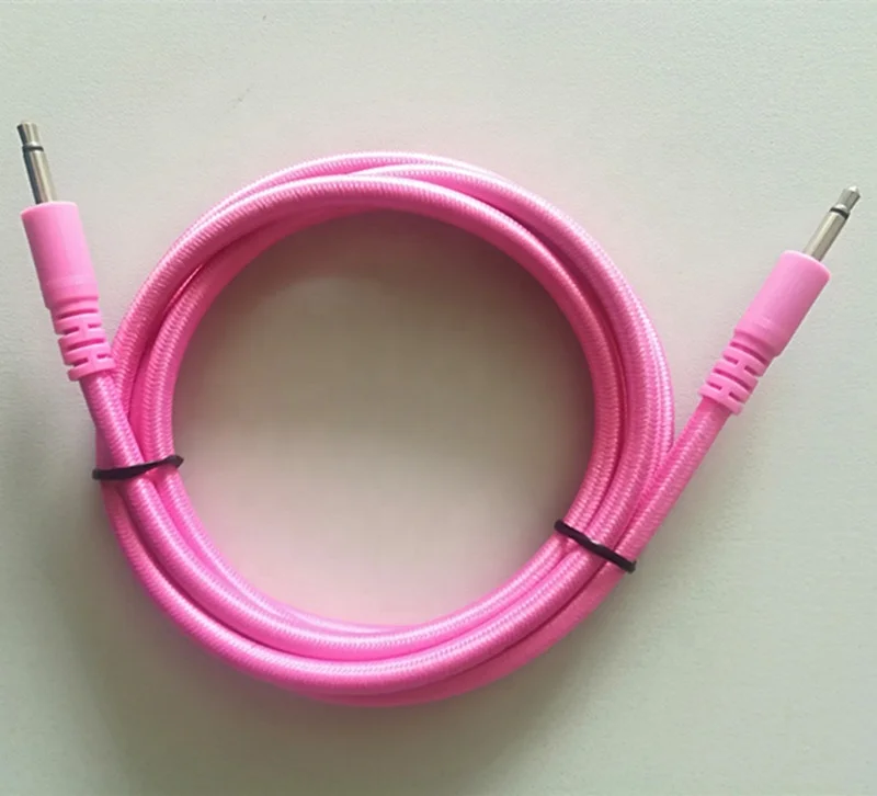Wholesale Nylon Braided 3.5mm Audio Cable braided mono 3.5mm Eurorack patch cables