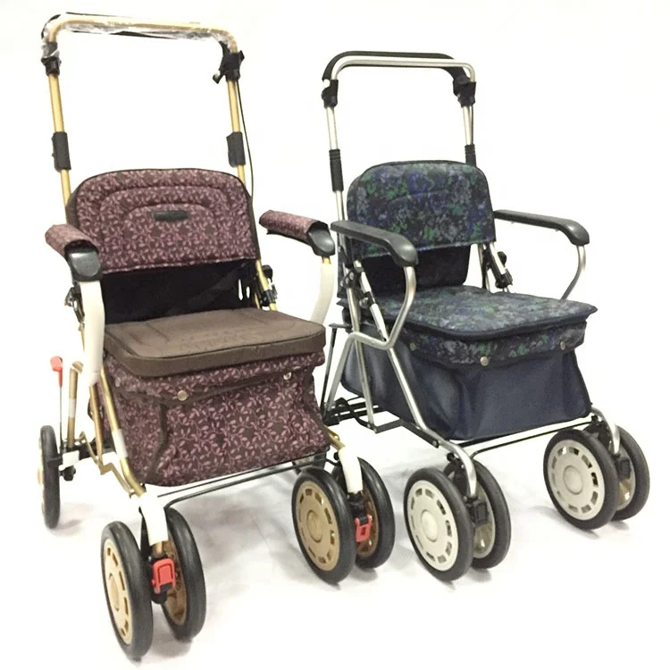 
SG approval aluminum lightweight adult rollator elderly walker 