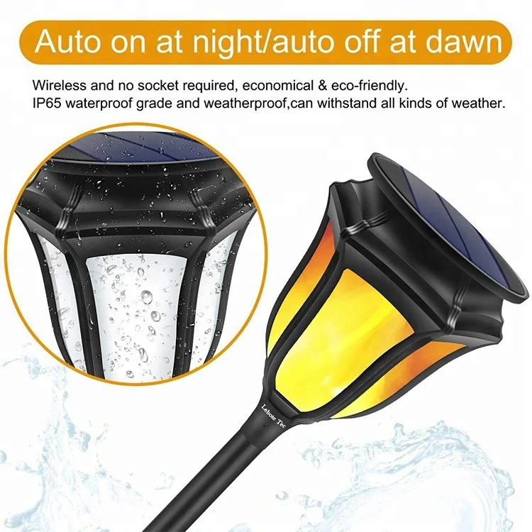 
Outdoor 96 led dancing Flickering solar flame light garden solar light light garden 