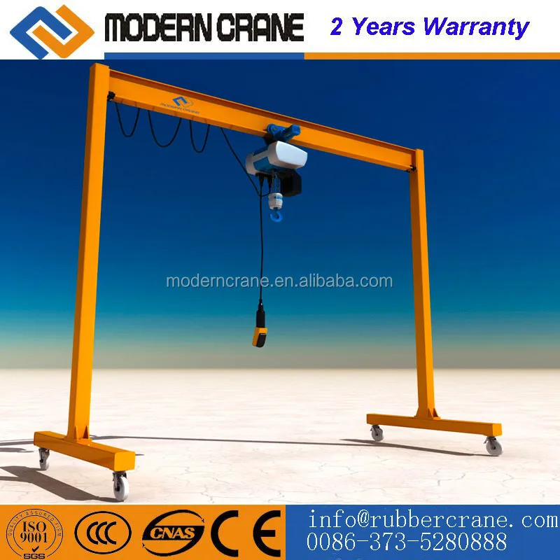 10 Ton Movable Model Electric Hoist Small Gantry Crane