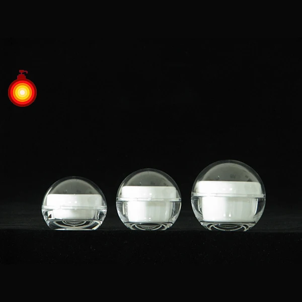 50ml Empty Clear Acrylic jar Cosmetic Packaging Ball Container