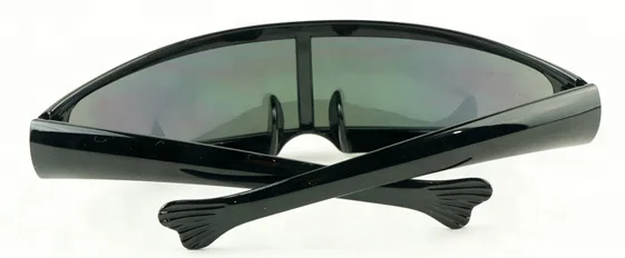 Novelty 80s Funky Party Sun Shield Visor Wrap Fish Tail Sunglasses 2017