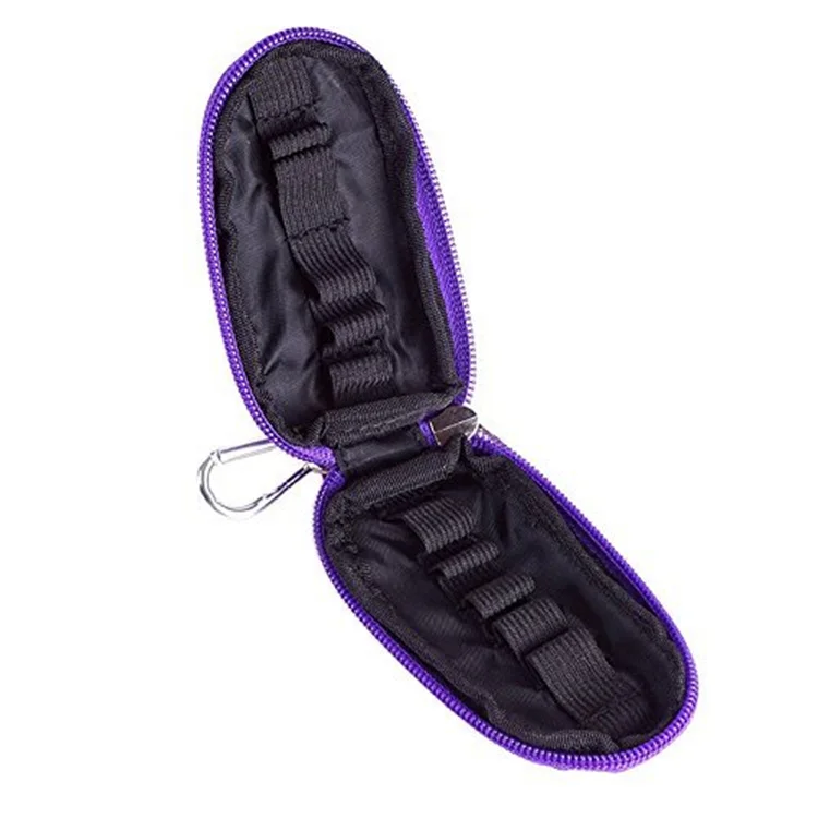 Essential Oil Carrying Case Travel Home 10 Roller Bottles Soft Carrier bag Keychain Storage Organizer Bag Essential Oil Case