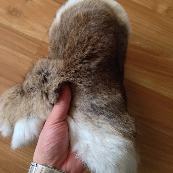 Factory wholesale  dyed color tanned large rabbit fur skin