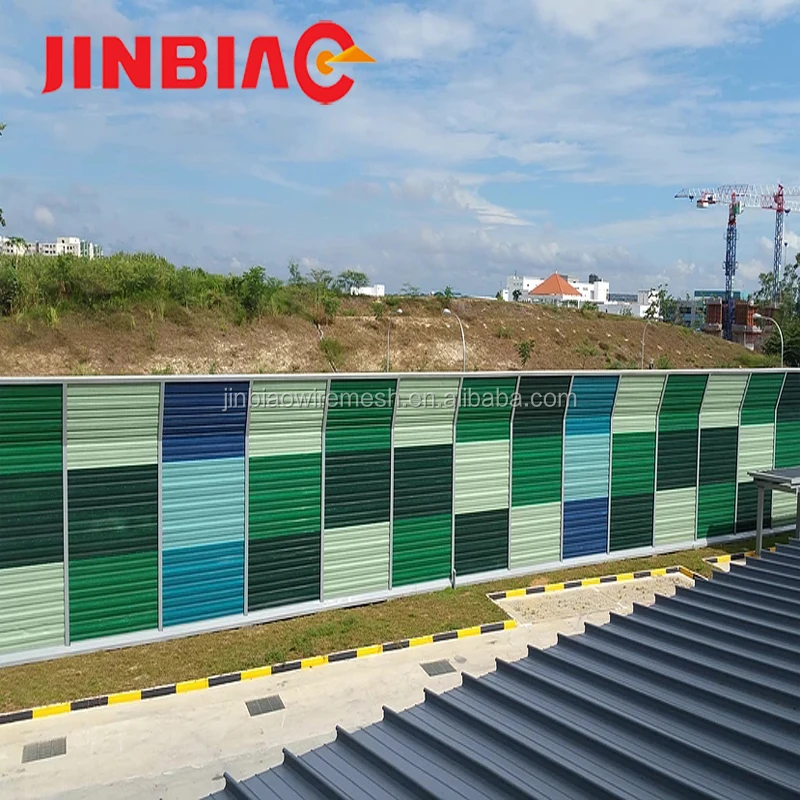Noise Barrier That Make Acoustic Shadow Alternative to Concrete Sound Barrier / sound wall decoration sound absorbing wall