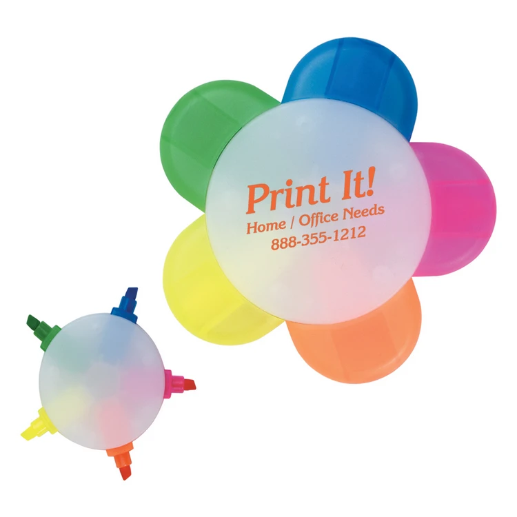 Customized 3 in 1 Heart Highlighter Marker