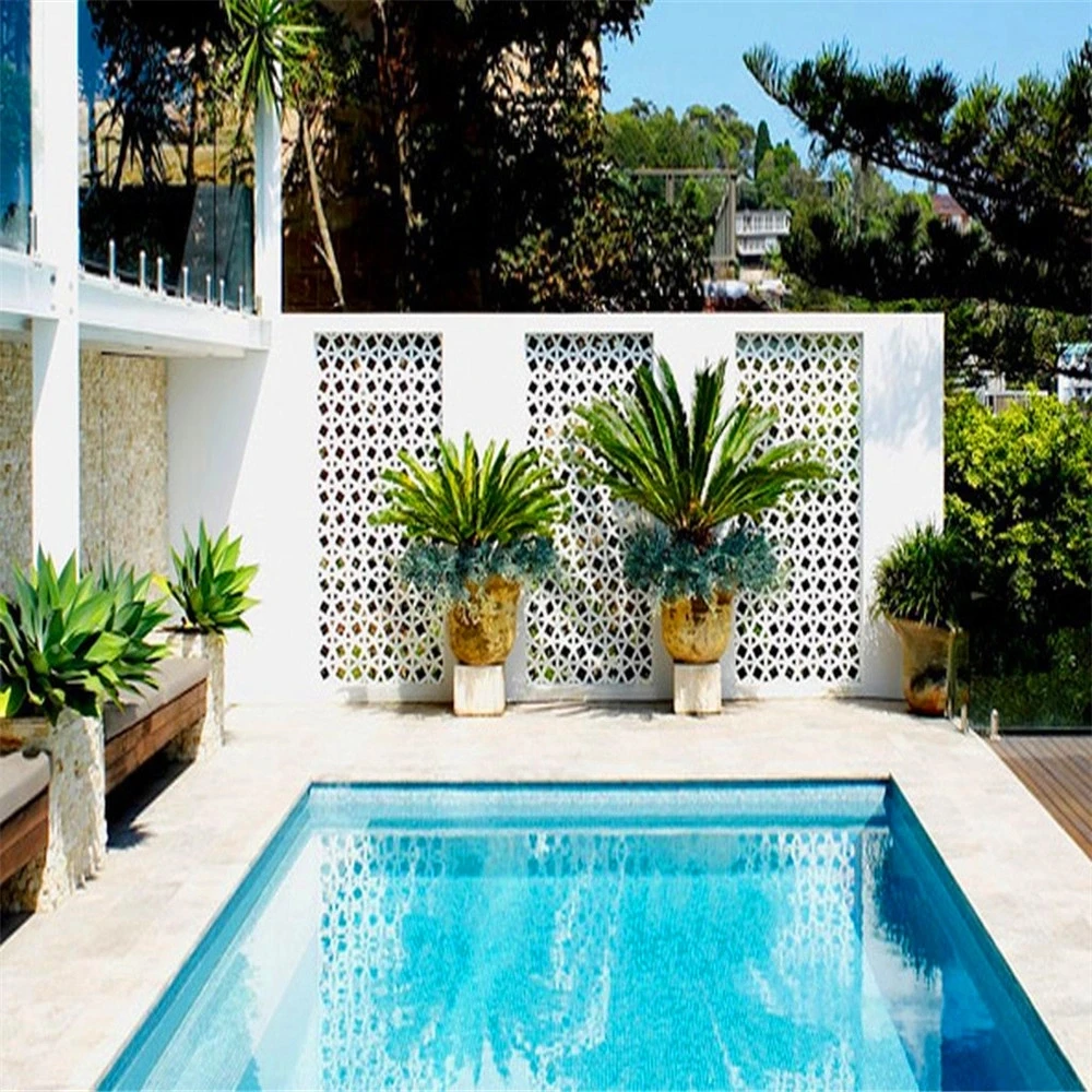 Rotterdam decorative perforated metal panels for outdoor fence design