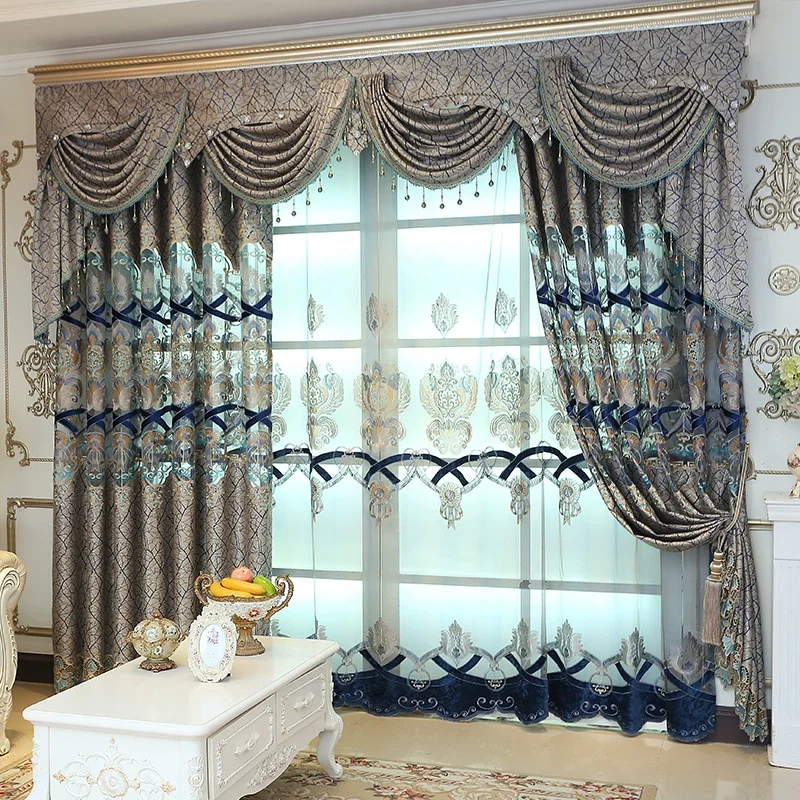 hot sell embroidery hollow-out curtains
