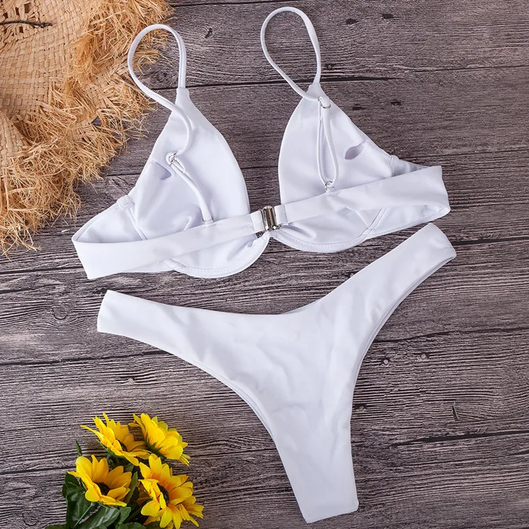 Cikini 2021 Hot Sexy Cross Bikinis Women Swimwear Bathing Suit Push up Bikini Swimsuit