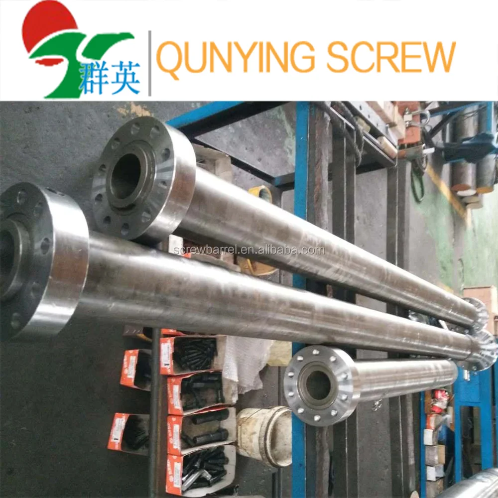 150mm alloy barrel screw Two stage plastic recycling machine/plastic recycling pelletizing screw extruder for PP PE PVC