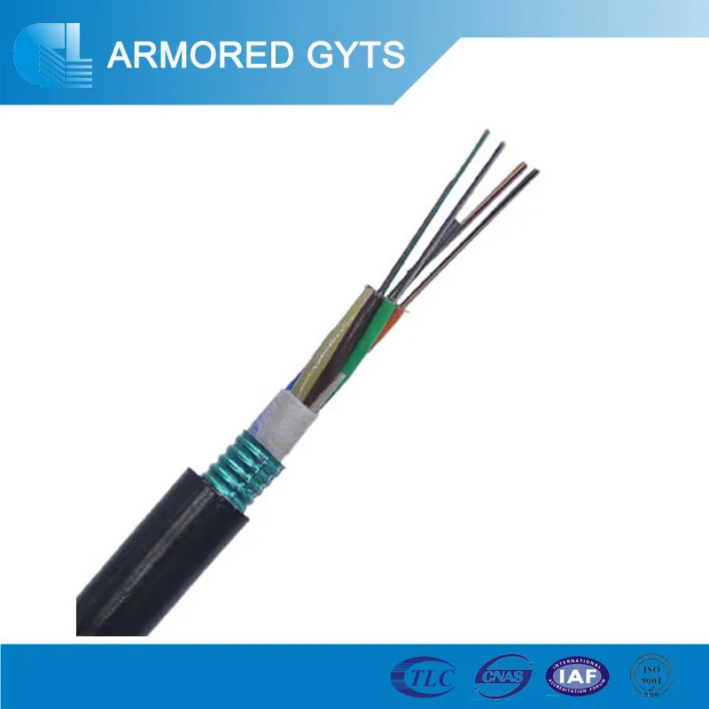 Corning 12 Сердечник Стальной Ленты Бронированный Подводный Волоконно-Оптический Кабель