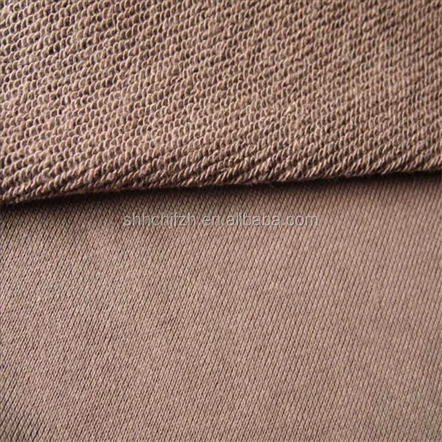 360gsm Cotton Terry Knitting 100%Cotton French Terry Hoodie Fabric Cotton Three Thread Terry Fabric