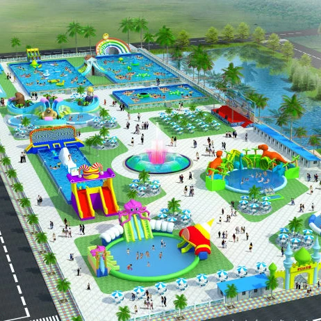 
Adult Inflatable Amusement Park Theme Inflatable Water Sport Aqua Park Equipment For Sale 