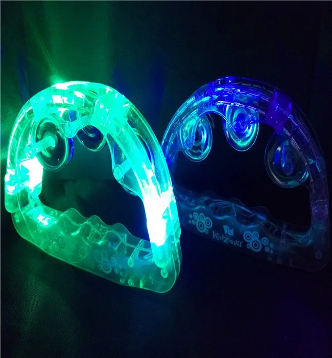 Hot Sell Led Hand Ring Bell Promotion Light Up New Tambourine With 4LEDs