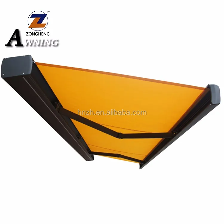 2018 Новейший современный дизайн наружные балконные солнцезащитные очки моторизованный алюминиевый полный кассет выдвижной дешевый Тент со светодиодной лампой