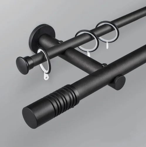 Home decor curtain bracket rod carbon steel curtain rod double curtain rods