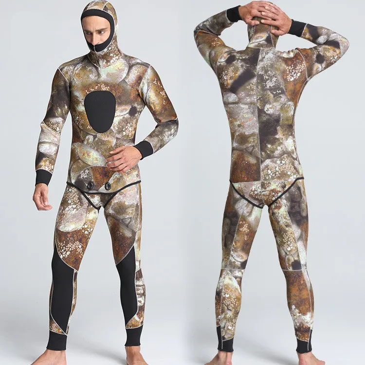 Wholesale Diving Suit Men 5mm Full Surfing Wetsuit Hoodie Snorkeling Jumpsuit