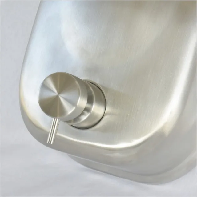 Industrial 1600ml big capacity hotel metal stainless steel lockable refillable hanging shampoo foam soap dispenser