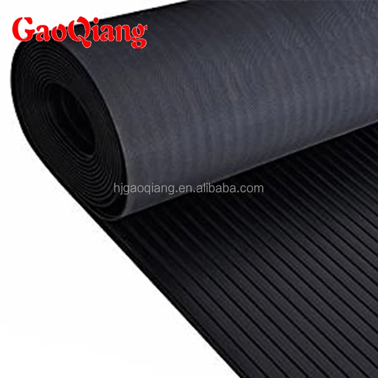 Anti Slip Cheap sbr nbr epdm ribbied outdoor rubber matting roll