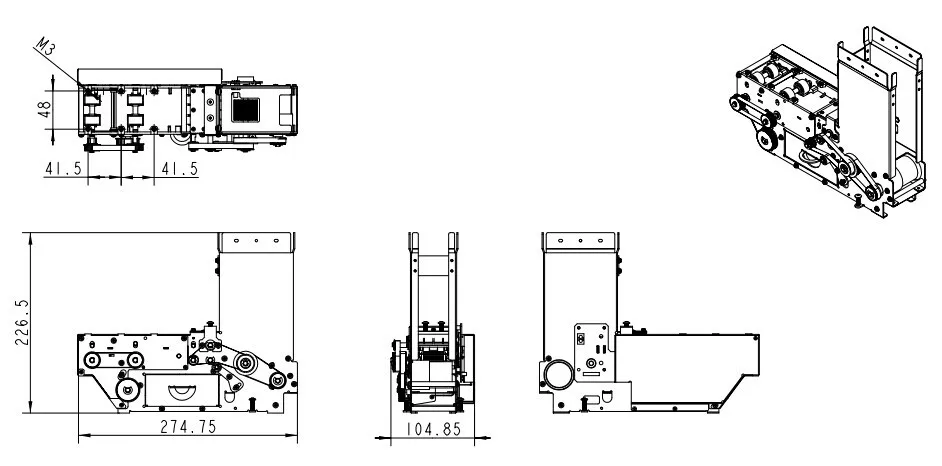 Automatic Smart Card Dispenser for Parking Ticket Box TCD-820M