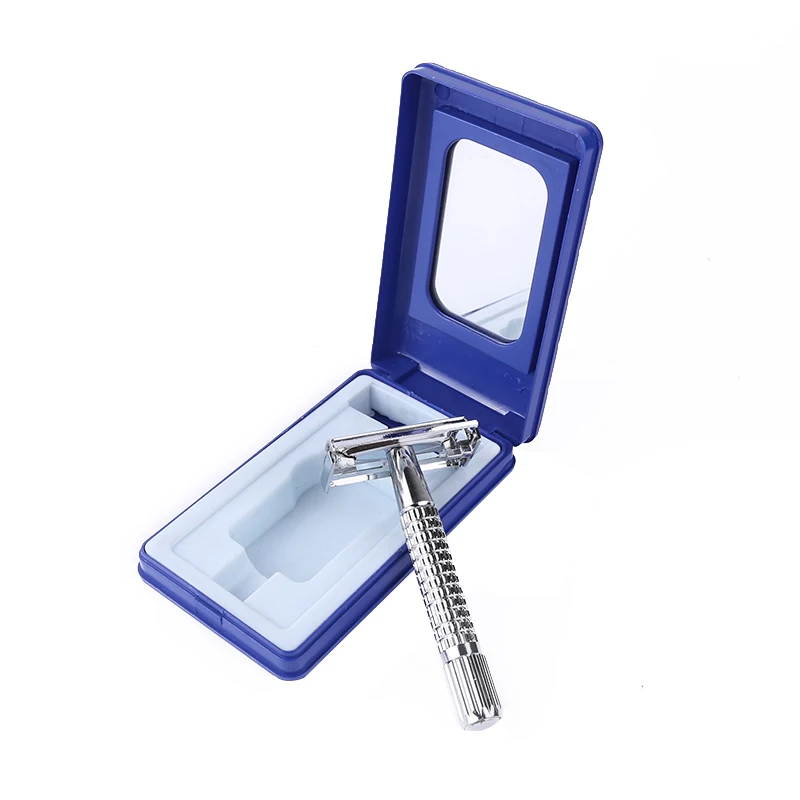 Vintage Butterfly opening safety razor double edge razor safety razor with mirror box