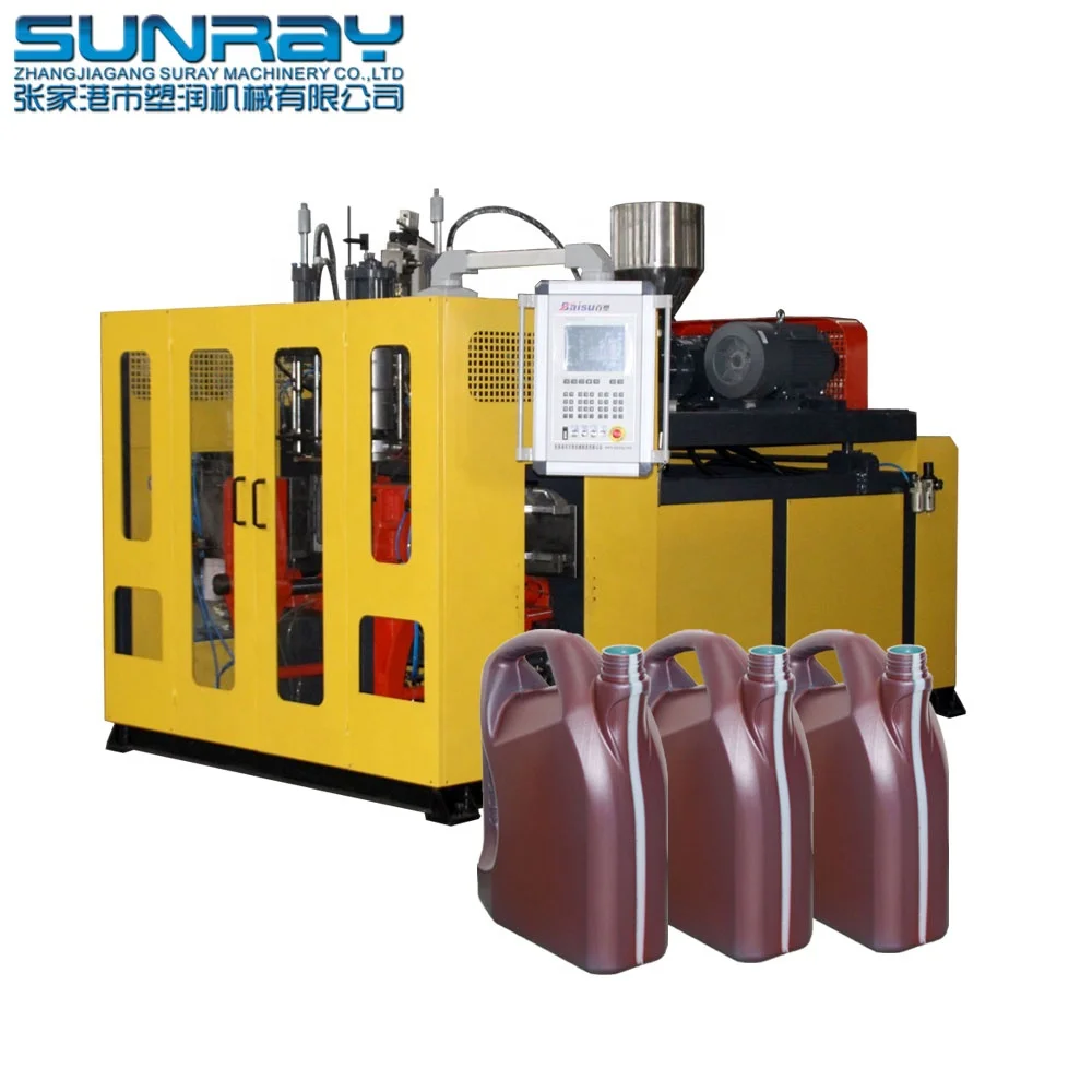 5 Liter HDPE Plastic Jerry Can Extrusion Blow Moulding Machine 5 Litre Bottle Container Making Machine