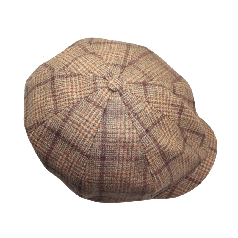 Уличная фабричная Женская однотонная шапочка без рисунка