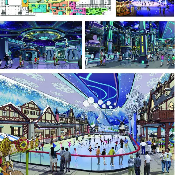 BISINI Children Interior Amusement Park, Functional Area Design Service