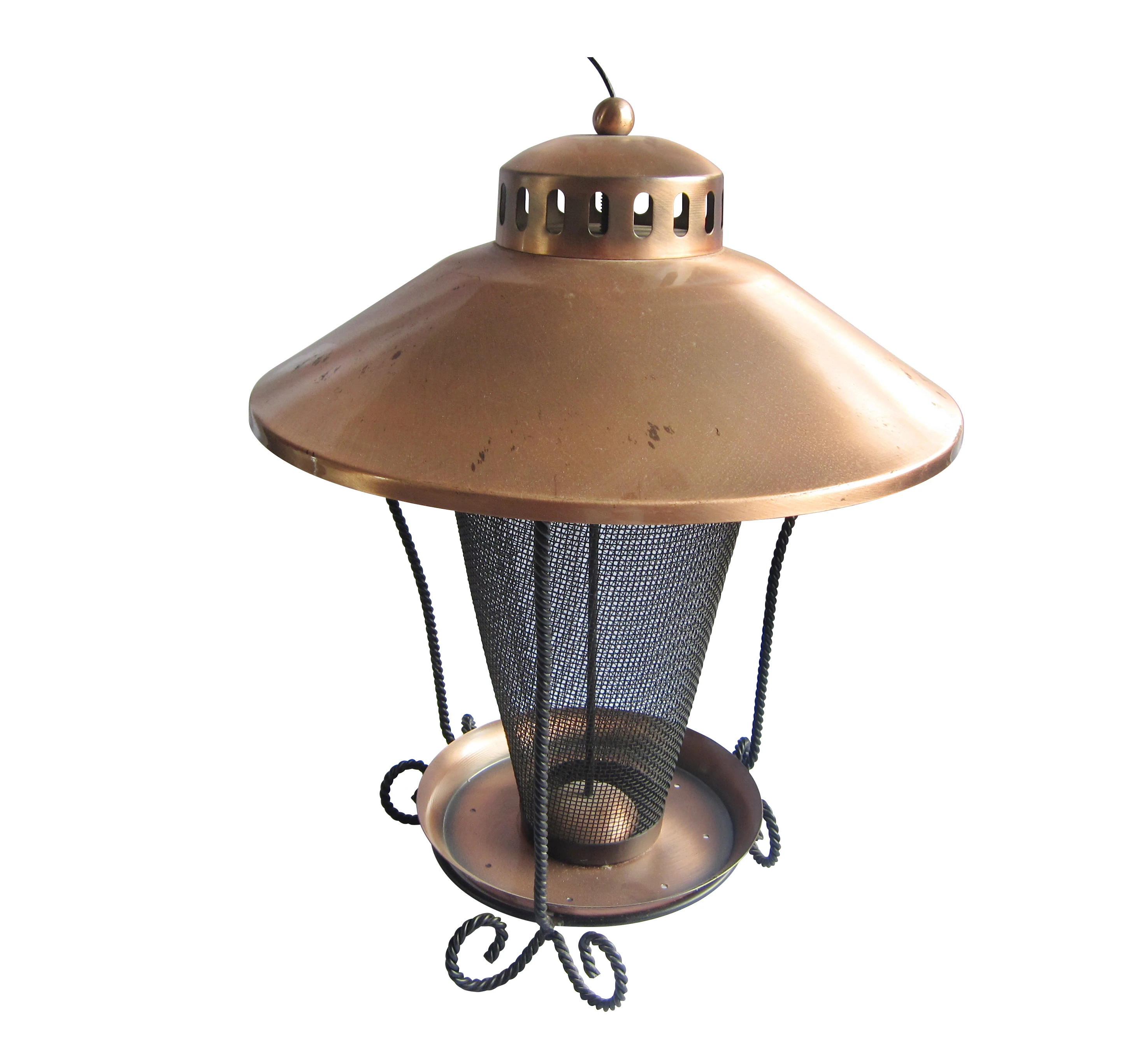 Garden Rounded Cast Iron Outdoor Bird Feeder