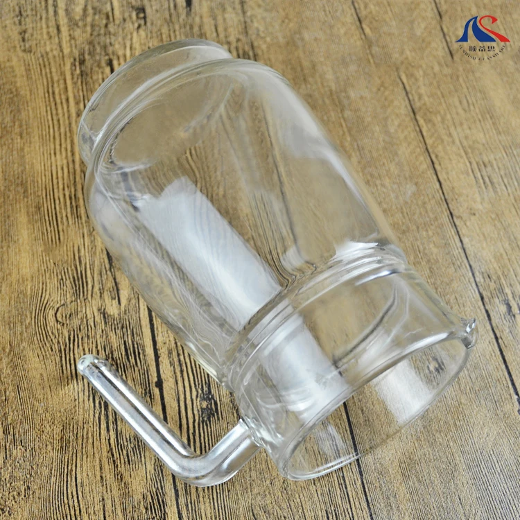 Glass Pitcher Water kettle Jug Tea Juice Coffee Lemonade  carafe jar with spout and handle lids