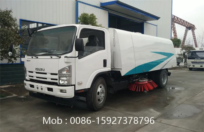 3m3 dustbin 1m3 water small japanese road sweeping vehicle