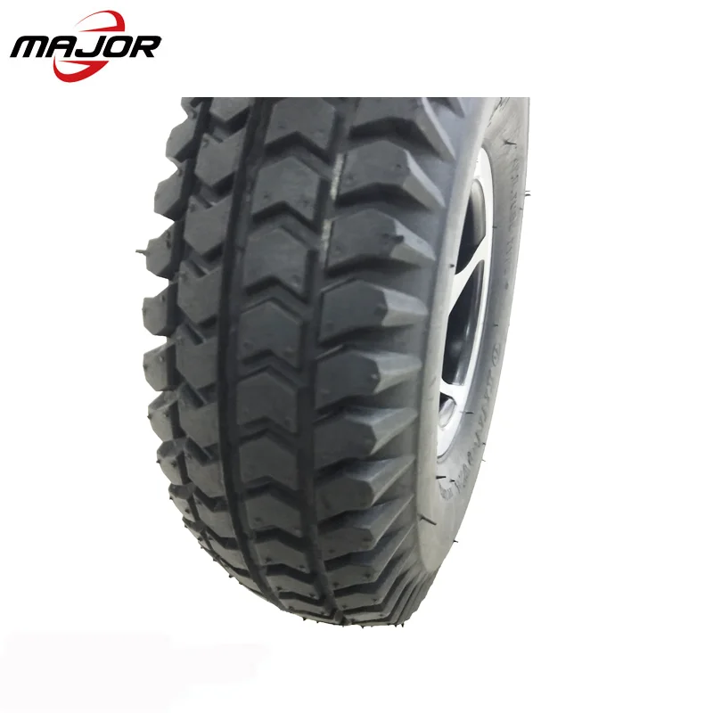 10 inch straight and offset aluminum rim pneumatic rubber wheelchair wheel for hand truck