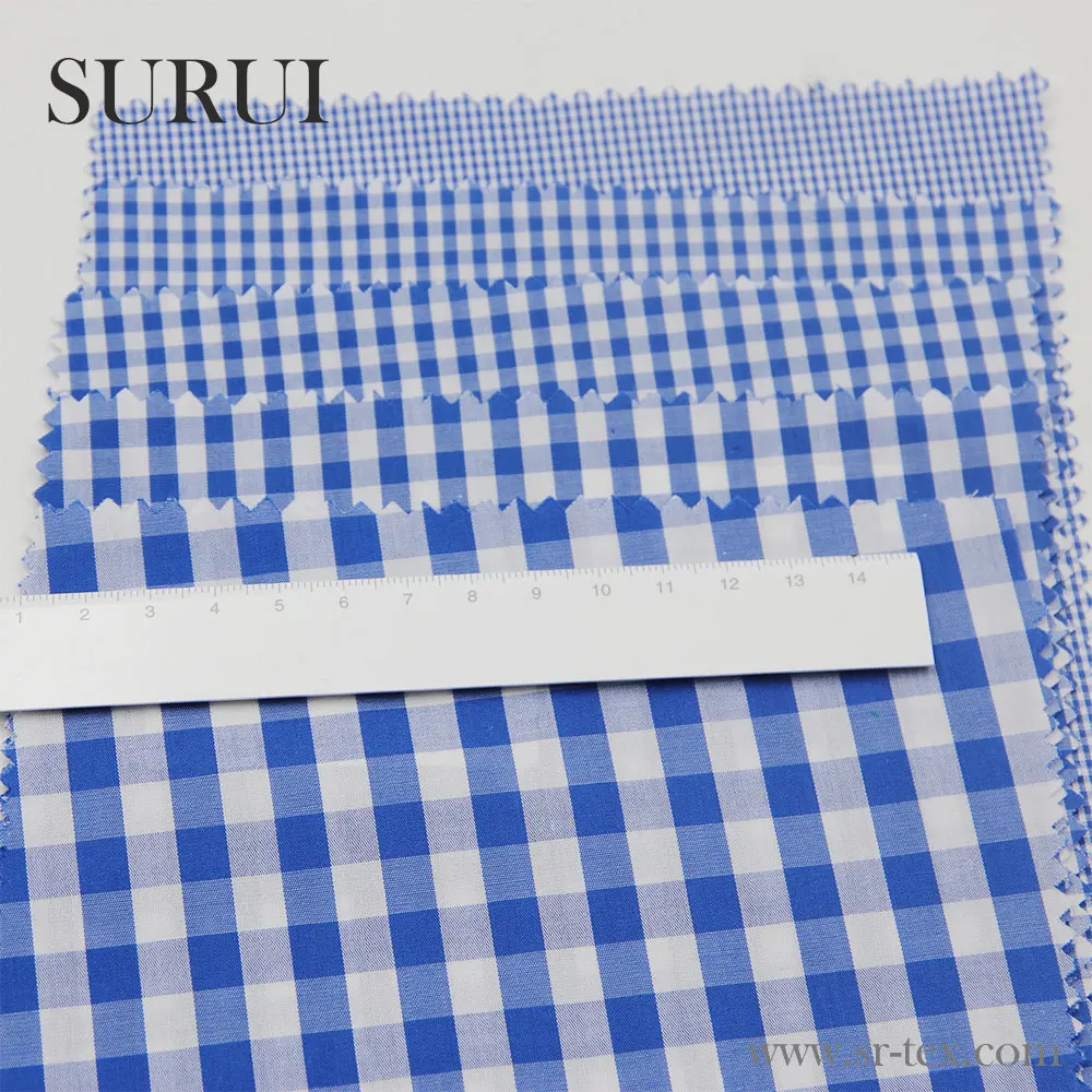 Ready Stock 50s Combed Cotton Yarn Dyed Shirt Fabric