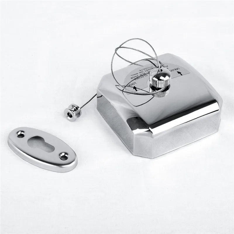 
Square Shape 304 Stainless Steel Retractable Indoor Clothesline with 2.5m Nylon String Line and Copper Pull Head 