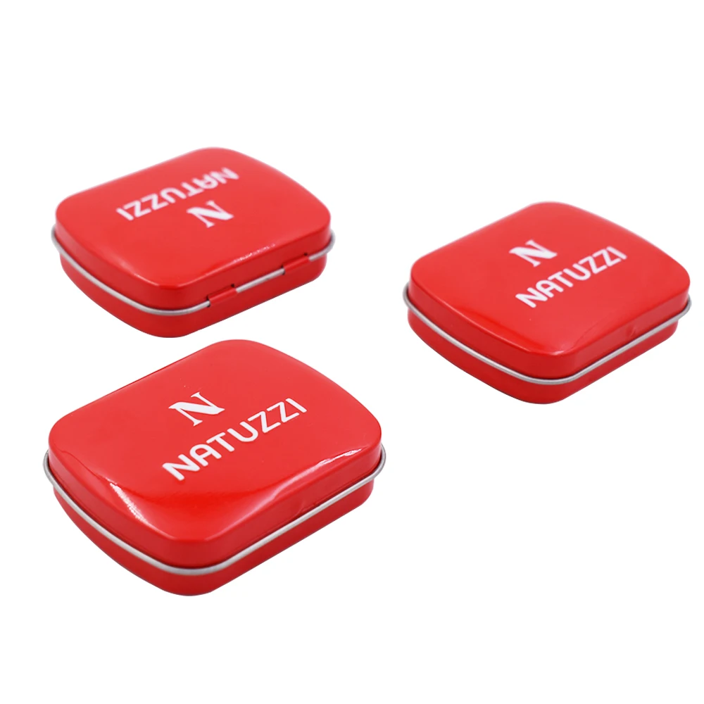 
Recycled Customized Rectangle Red Tin Box For Candy Mint 