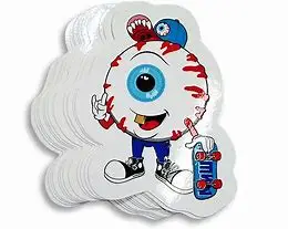 Full color custom popular printing vinyl die cut sticker kawaii