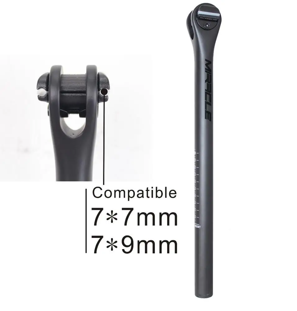 2018 дизайн нулевой смещения 27 2 мм * 400 Дорожный велосипед UD углеродный Подседельный штырь Mtb велосипеда с фиксированной передачей Road подседельный для горного