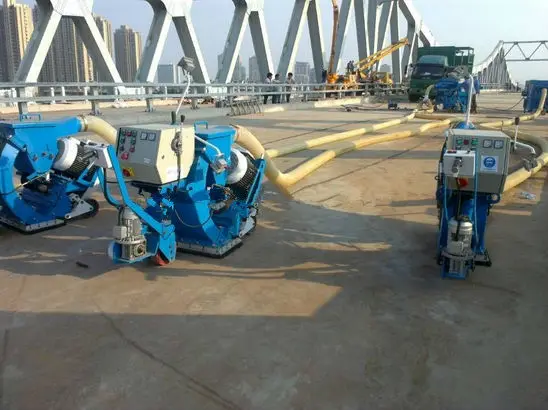 Mobile Concrete Floor / Steel Plate Shot Blasting Machine / Shot Blaster for Sale Runway Rubber Removal