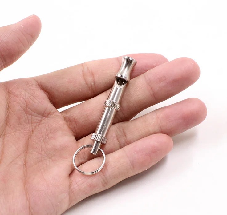 Stainless Steel Pet Dog Whistle Ultrasonic Pet trainer Dog Flute Dog Whistle