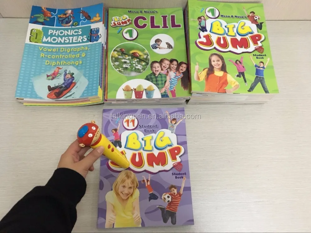 Хит продаж, большой скачок акустика монстров детская разноцветных английских иллюстрированные книги акустика обучения учебное пособие цифровая ручка