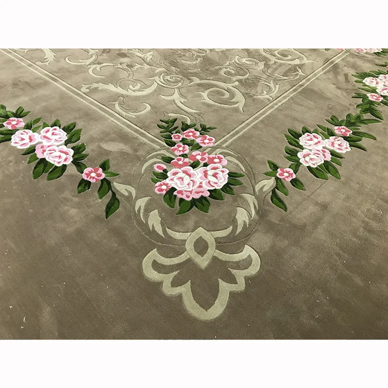 custom home hotel business commercial  living room bedroom villa wool with silk decoration carpet