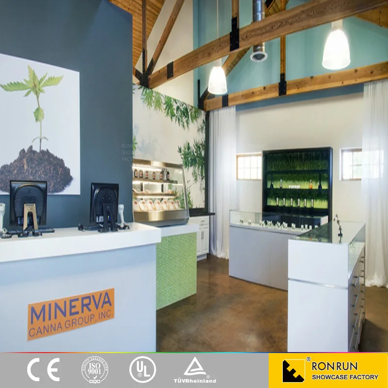 Modern laptop display counter furniture for store interior design