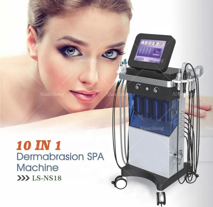 
10 in 1 water oxygen machine / microdermabrasion machine 2019 NianSheng beauty 