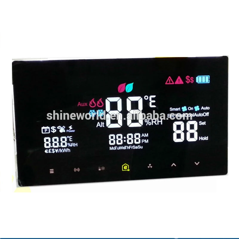 
2019 manufacturer 7 segments 4 digit monochrome display lcd for equipment 