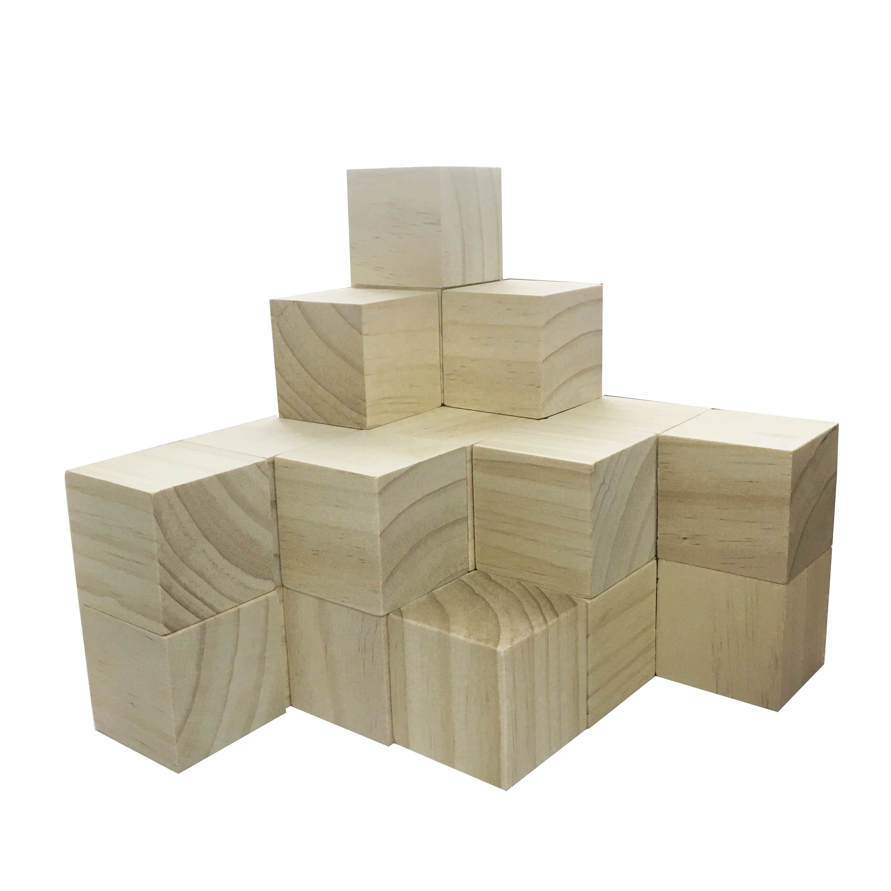 Wooden Cubes  1 Inch   Wood Square Blocks For Puzzle Making, Crafts, And DIY Projects  100 Pieces/box